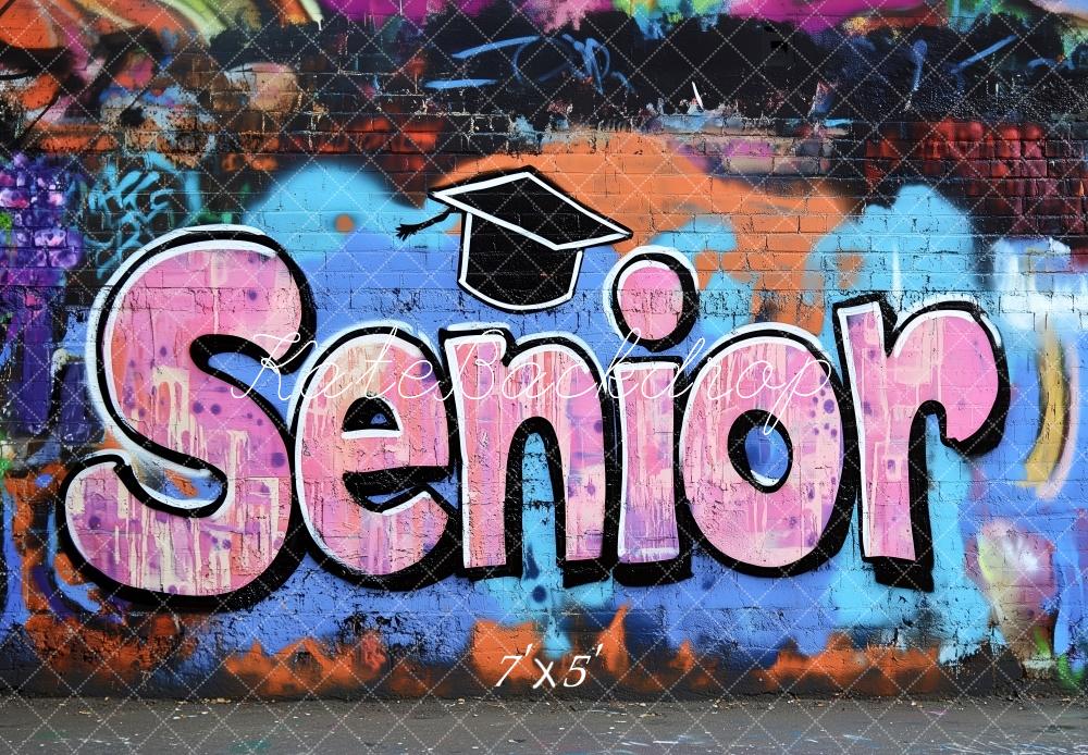 Kate Senior Graffiti Wall Graduation Backdrop Designed by Patty Robert -UK
