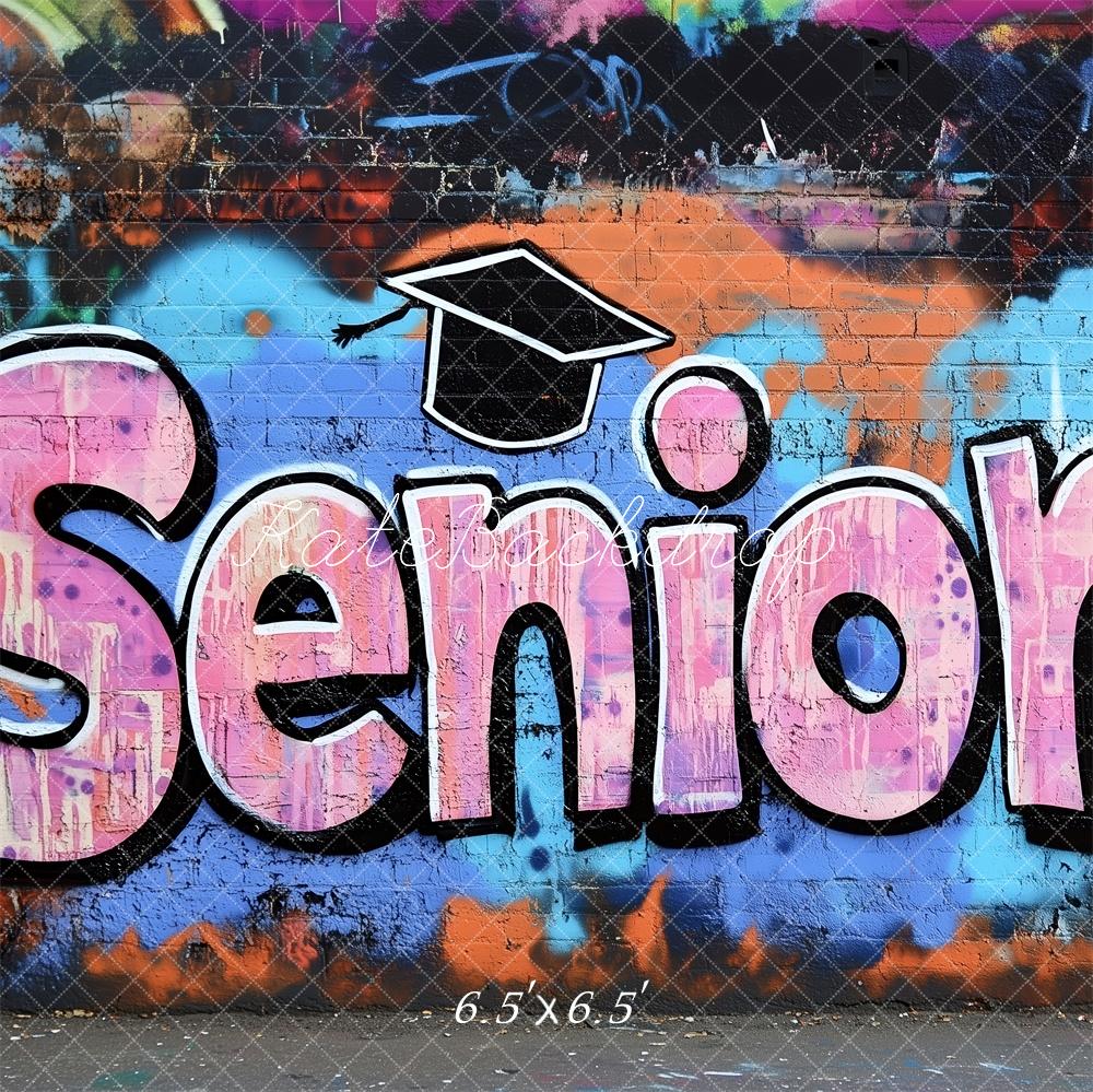 Kate Senior Graffiti Wall Graduation Backdrop Designed by Patty Robert -UK