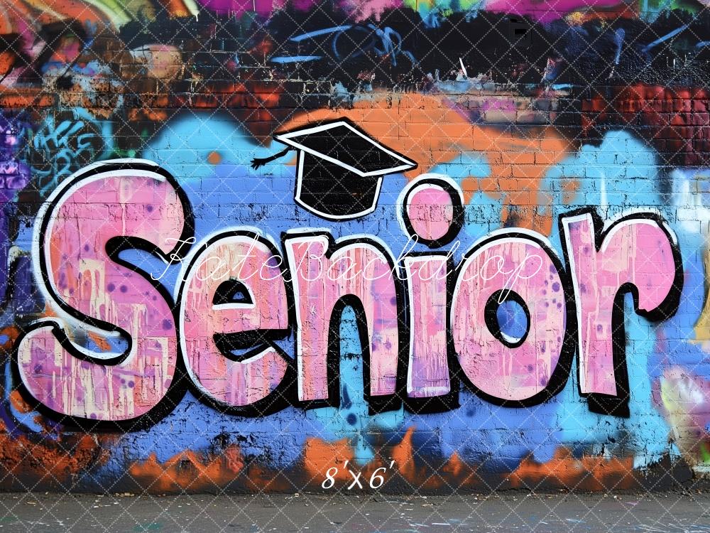 Kate Senior Graffiti Wall Graduation Backdrop Designed by Patty Robert -UK