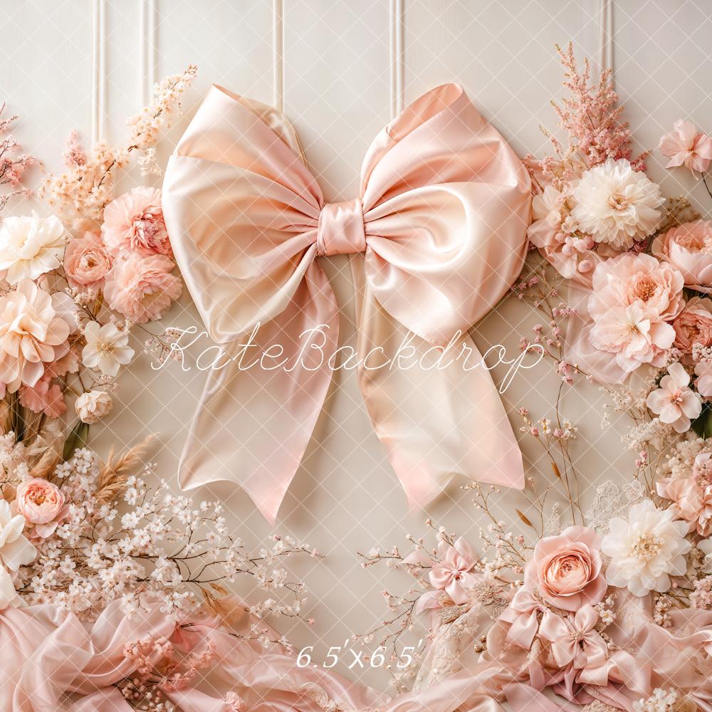 On Sale Kate Floral Arch Pink Big Bow Backdrop Designed by Emetselch -UK