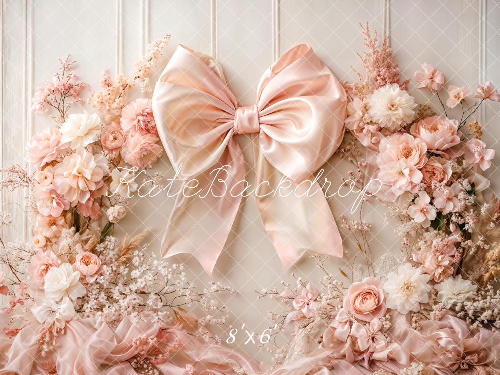 On Sale Kate Floral Arch Pink Big Bow Backdrop Designed by Emetselch -UK