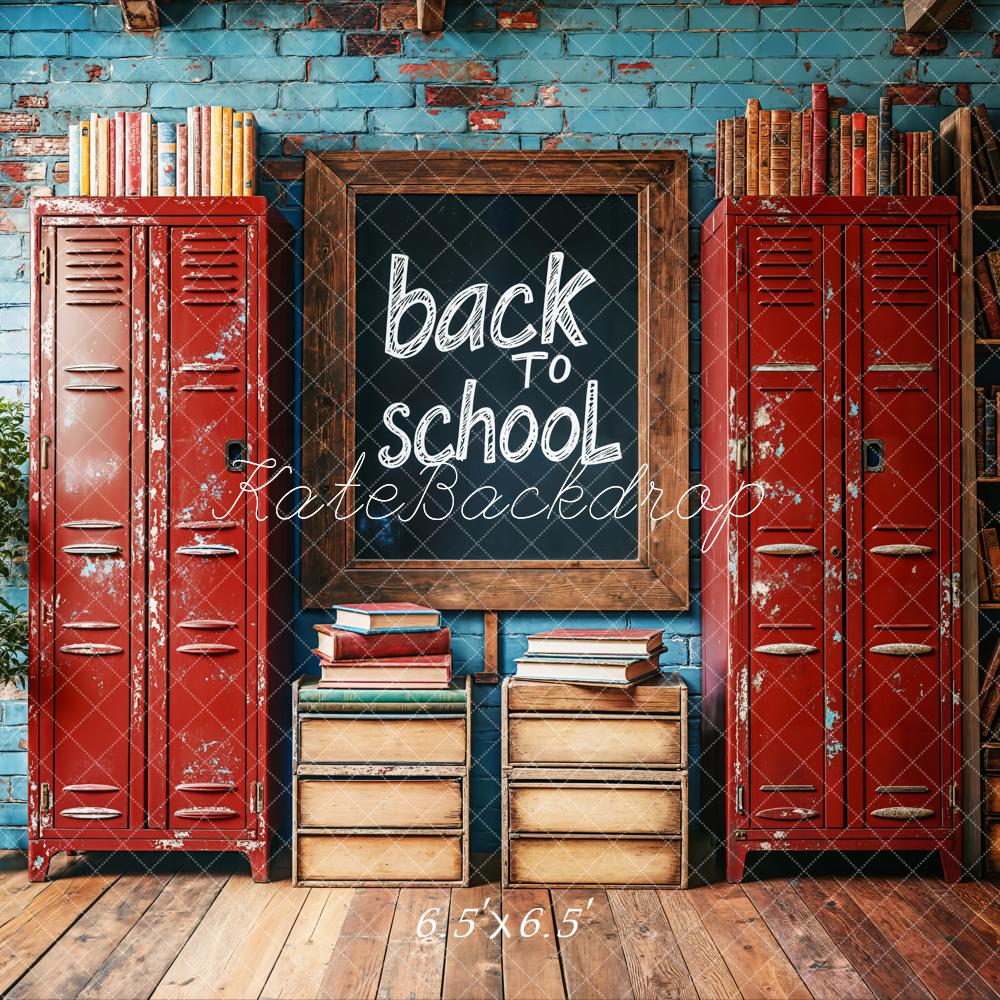 Kate Back to School Chalkboard Locker Backdrop Designed by Emetselch -UK