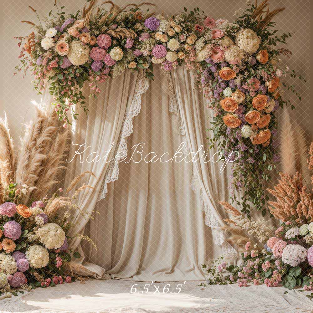 On Sale Kate Boho Flower Arch Draped Wedding Backdrop Designed by Emetselch -UK