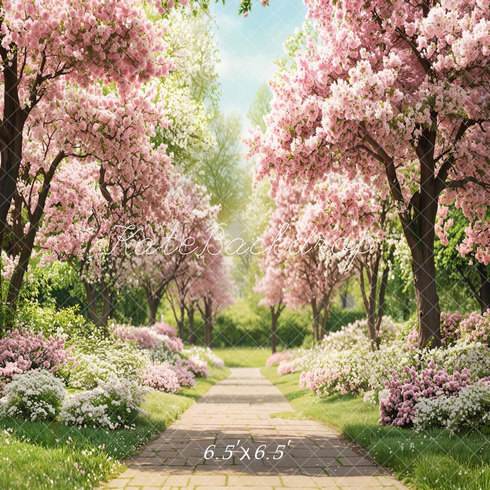 Kate Spring Cherry Blossom Pathway Backdrop Designed by Emetselch -UK