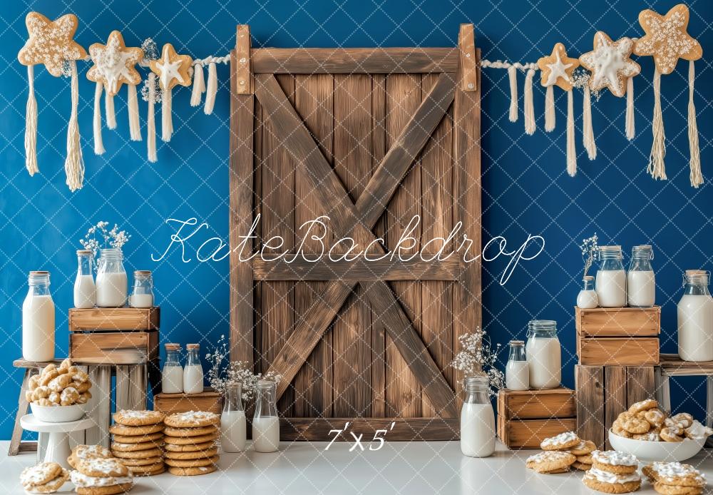 Kate Rustic Milk Cookie Wood Backdrop Designed by Patty Robert -UK