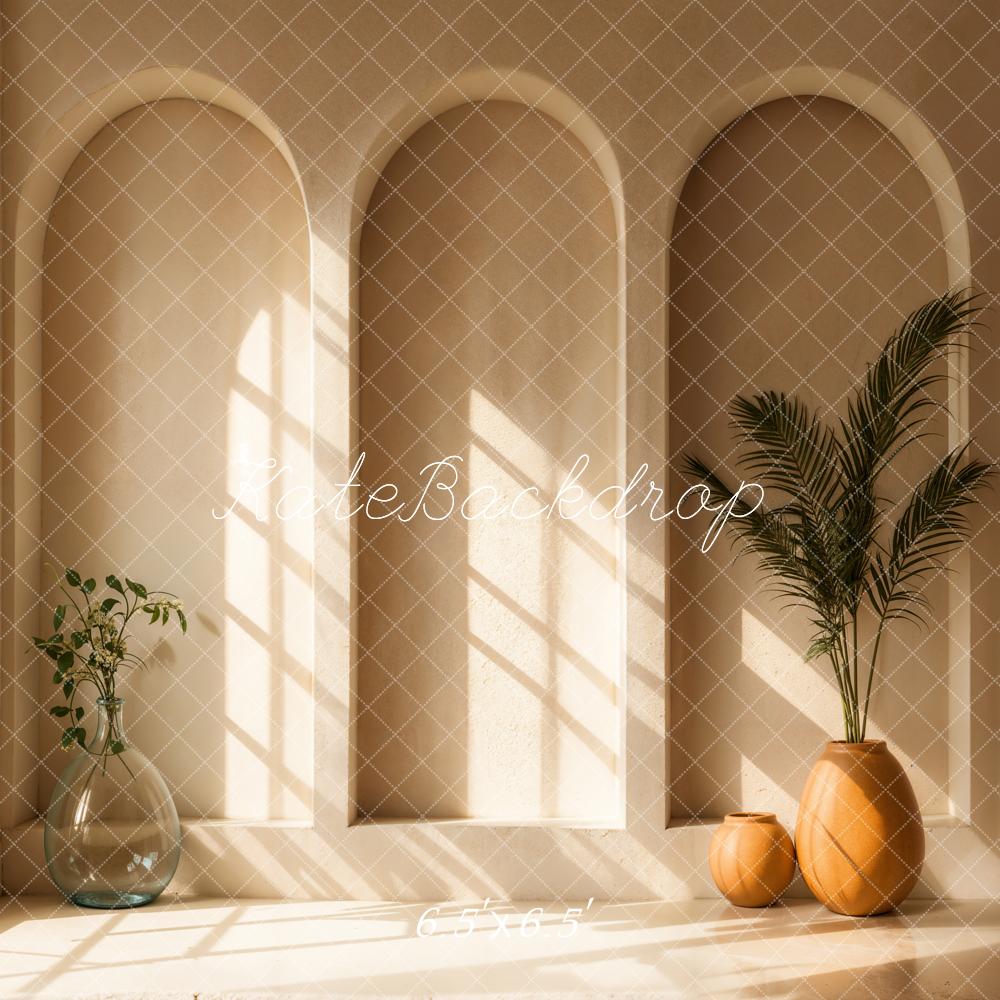 Kate Minimalism Boho Arch Plant Backdrop Designed by Emetselch -UK