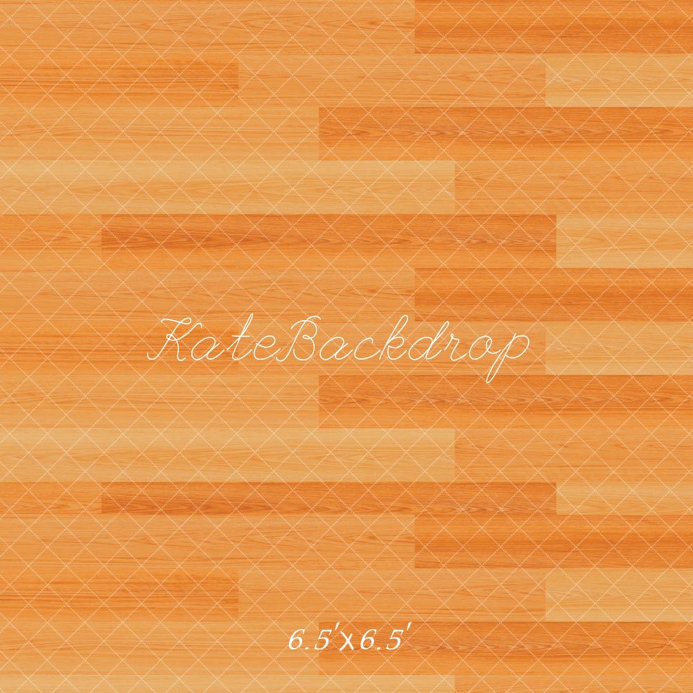Kate Orange Wooden Floor Backdrop Designed by Kate Image -UK