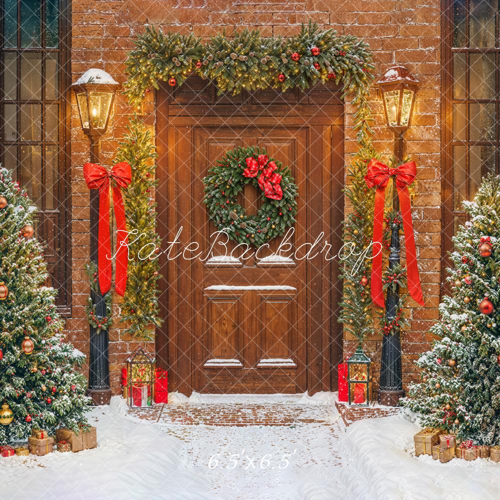 Lightning Deals Kate Christmas Tree Doorway Snowy Backdrop Designed by Emetselch -UK