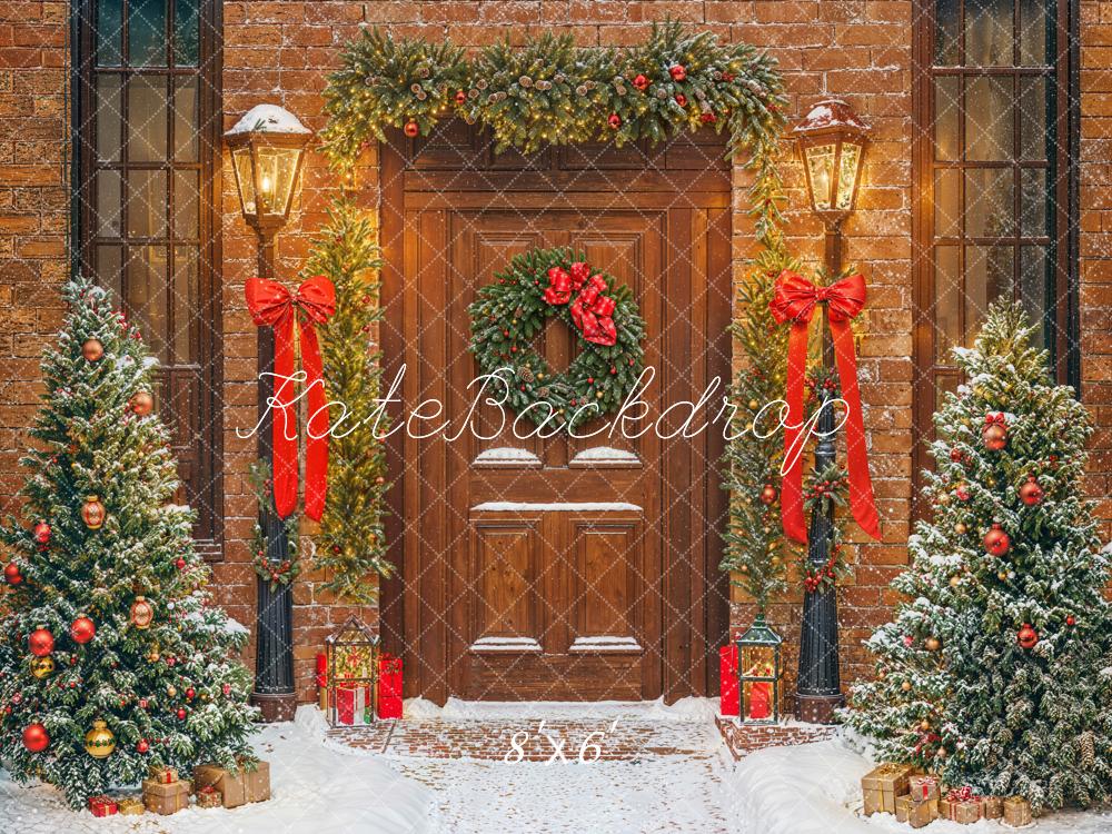 Lightning Deals Kate Christmas Tree Doorway Snowy Backdrop Designed by Emetselch -UK