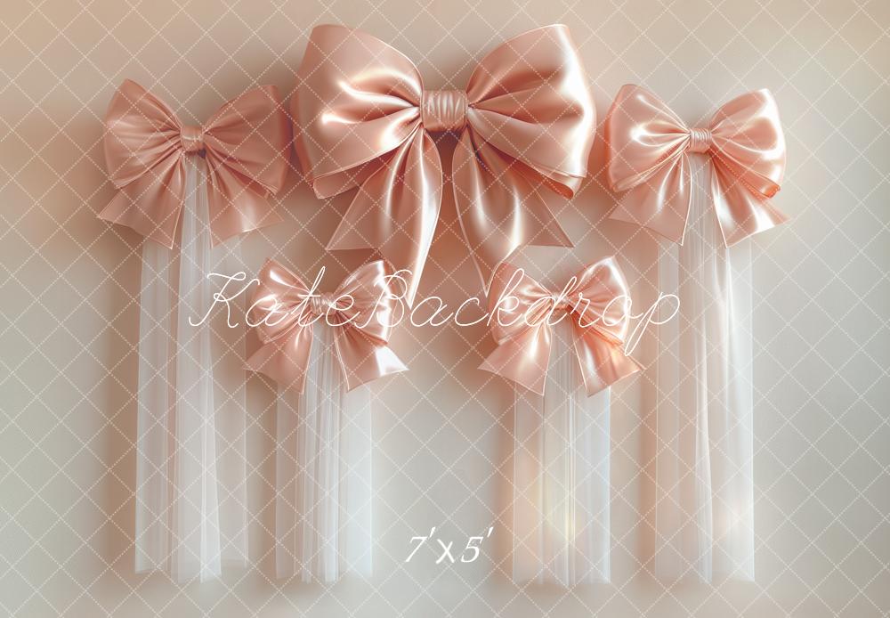 Kate Elegant Pink Bows Backdrop Designed by Mini MakeBelieve -UK