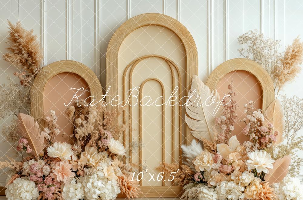Kate Boho Floral Arched Panels Backdrop Designed by Patty Robert -UK