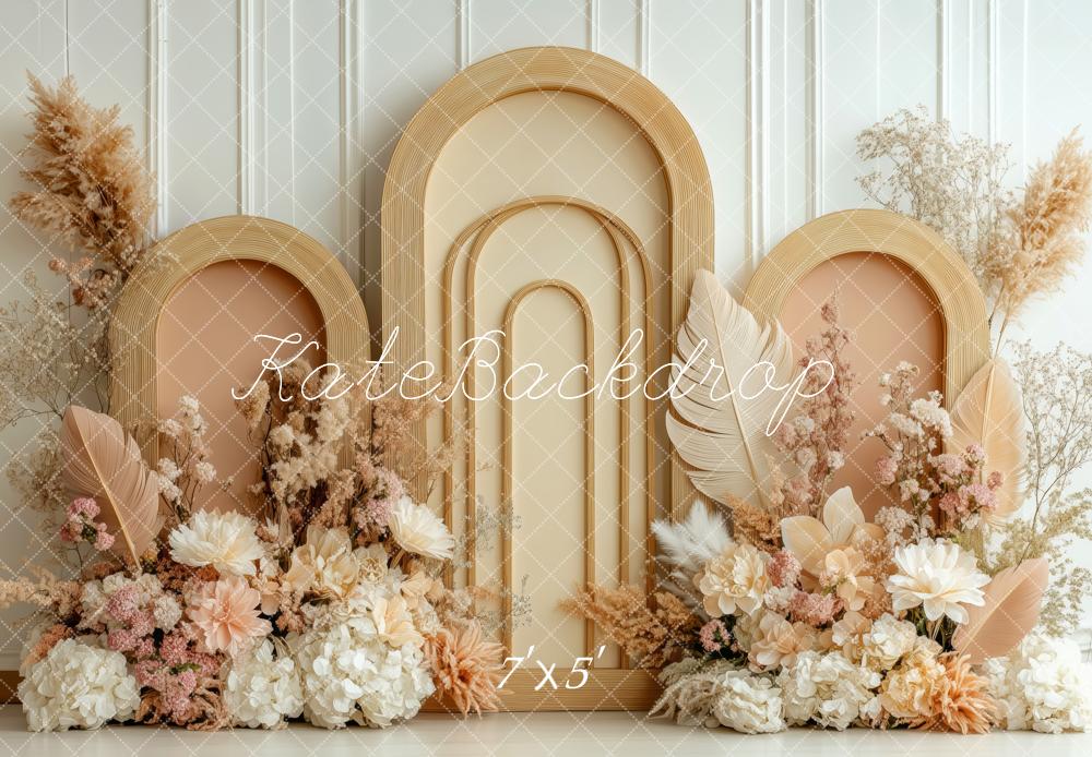 Kate Boho Floral Arched Panels Backdrop Designed by Patty Robert -UK