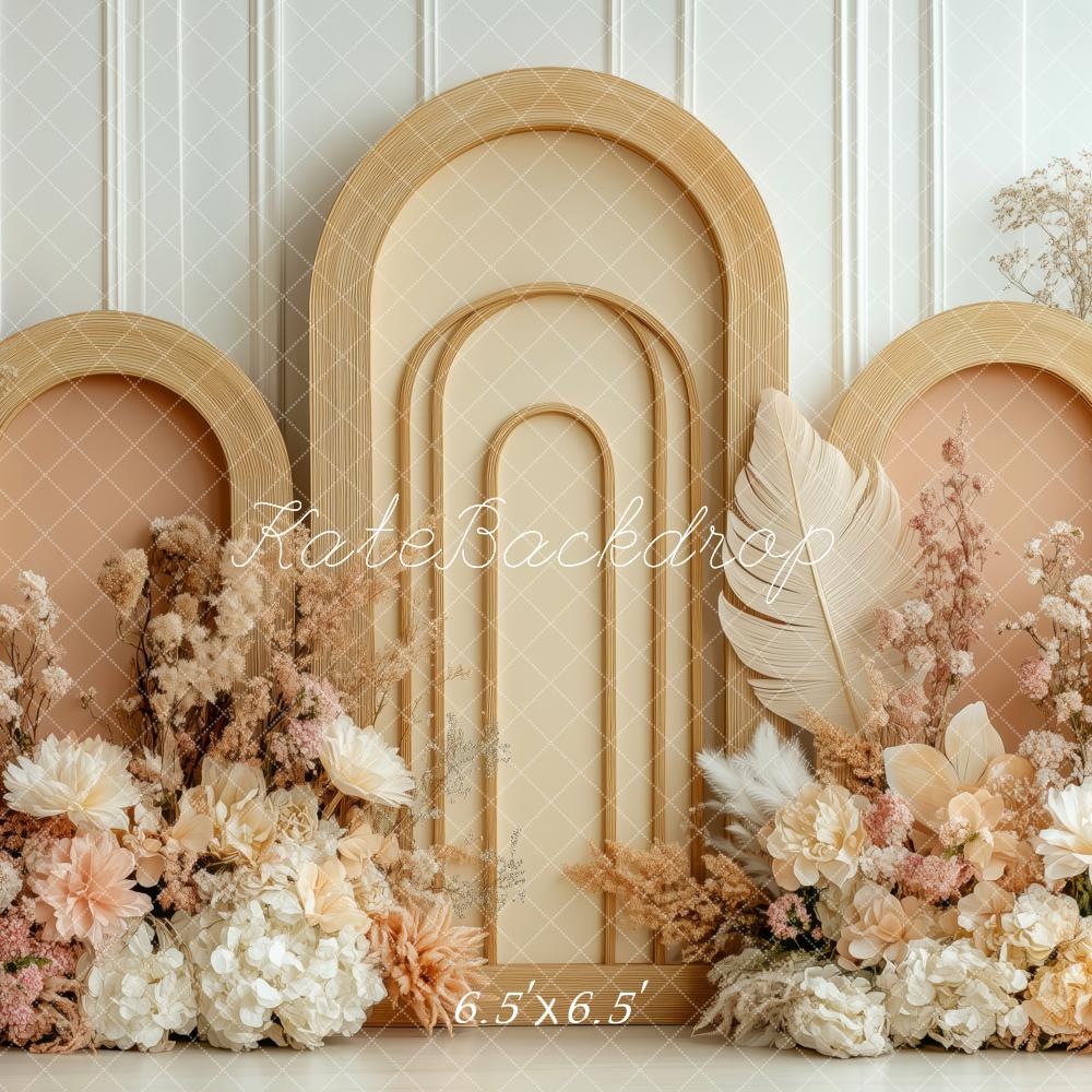 Kate Boho Floral Arched Panels Backdrop Designed by Patty Robert -UK