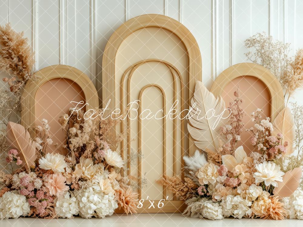 Kate Boho Floral Arched Panels Backdrop Designed by Patty Robert -UK