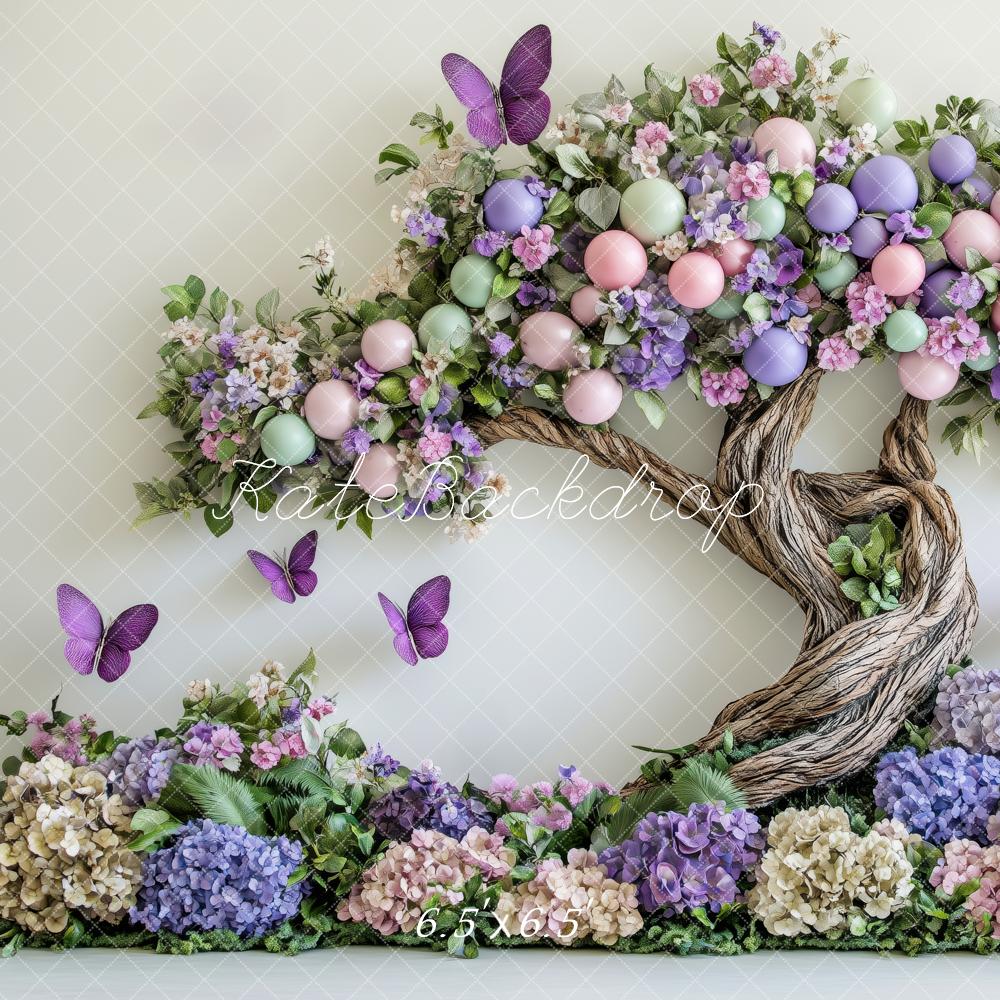 Kate Spring Floral Enchanted Tree Butterflies Backdrop Designed by Patty Robert -UK