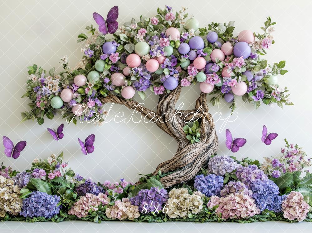 Kate Spring Floral Enchanted Tree Butterflies Backdrop Designed by Patty Robert -UK