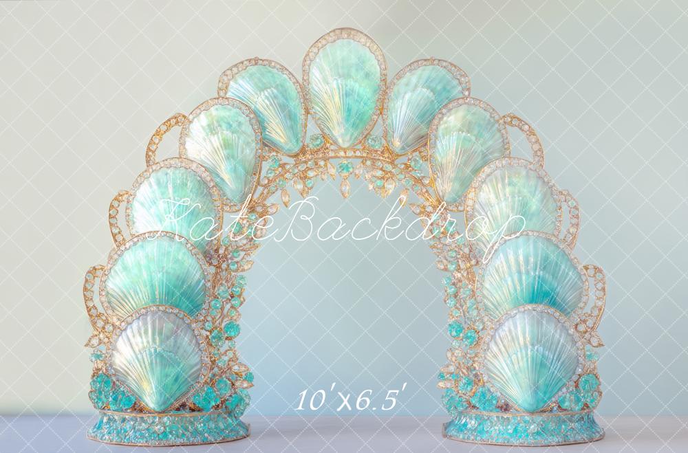 Kate Mermaid Blue Shell Arch Backdrop Designed by Mini MakeBelieve -UK