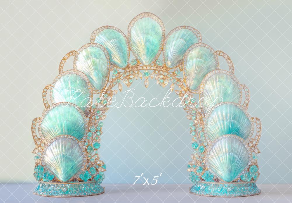 Kate Mermaid Blue Shell Arch Backdrop Designed by Mini MakeBelieve -UK