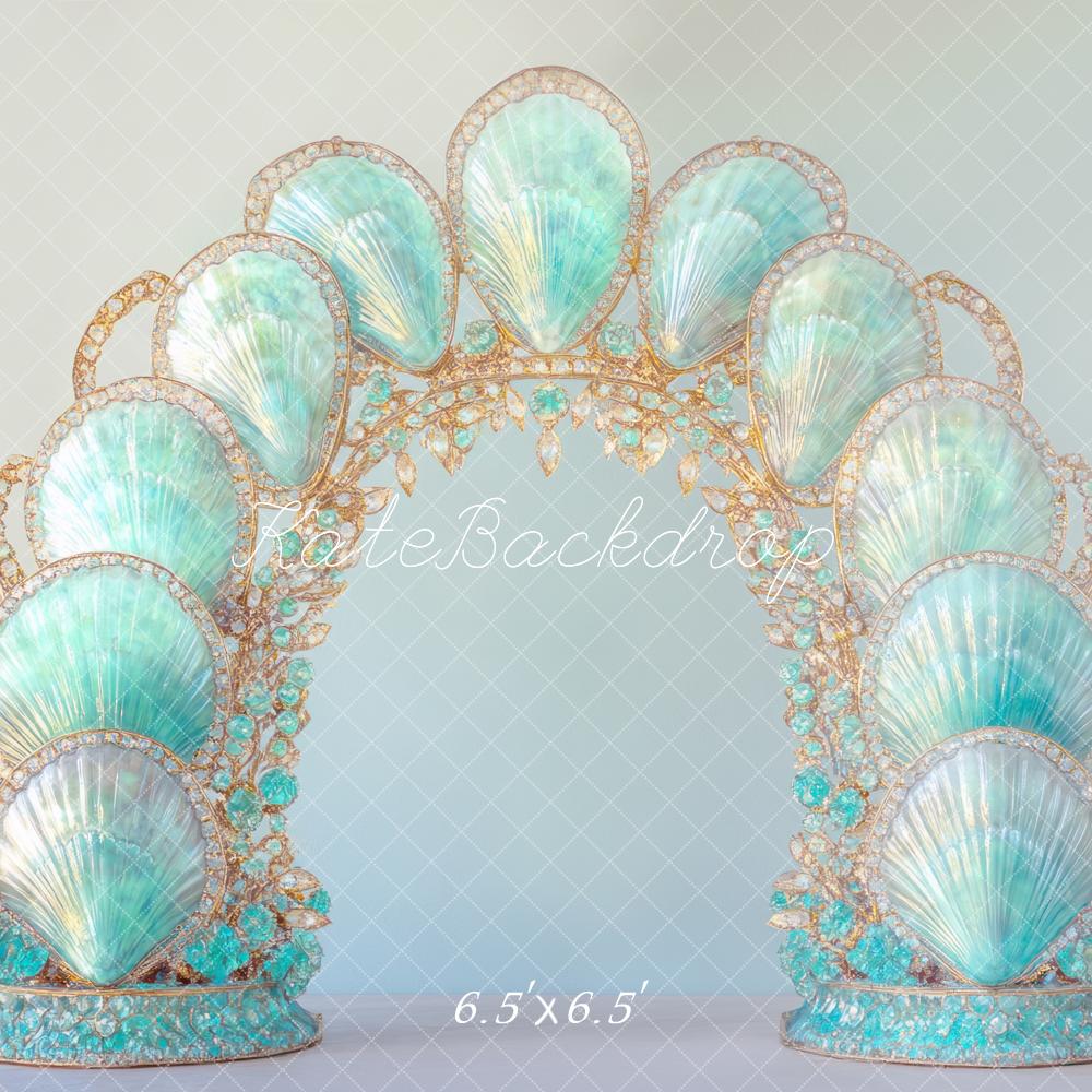 Kate Mermaid Blue Shell Arch Backdrop Designed by Mini MakeBelieve -UK