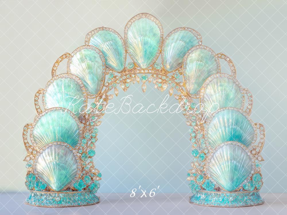 Kate Mermaid Blue Shell Arch Backdrop Designed by Mini MakeBelieve -UK