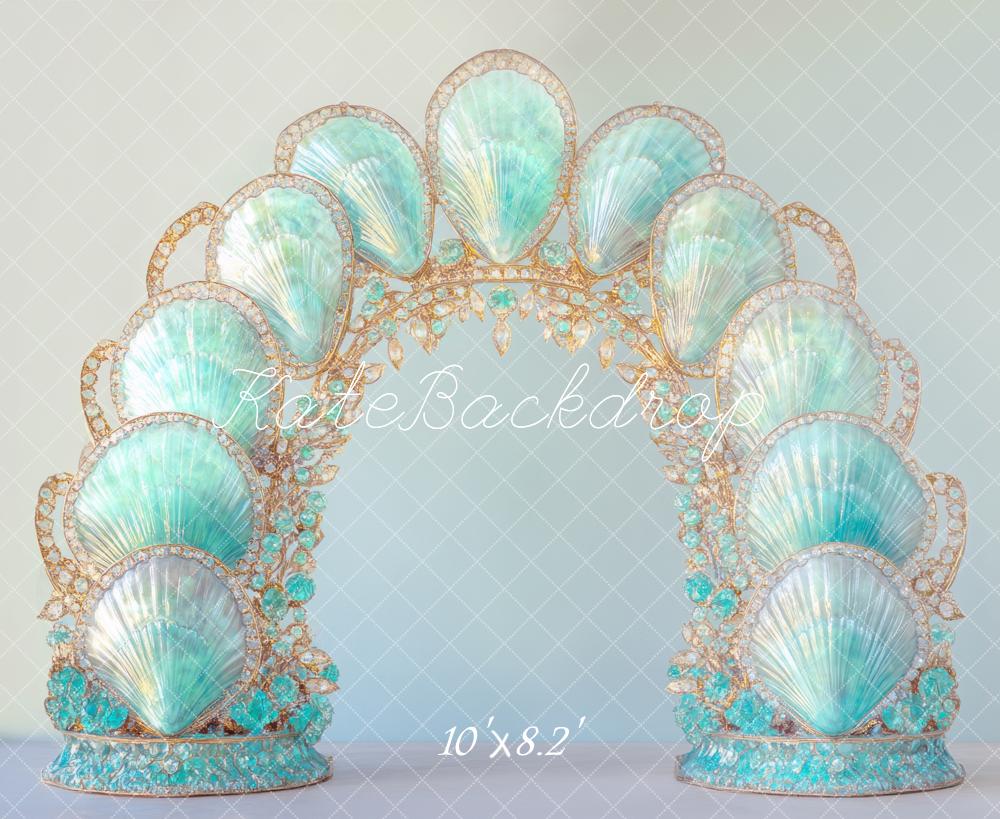 Kate Mermaid Blue Shell Arch Backdrop Designed by Mini MakeBelieve -UK
