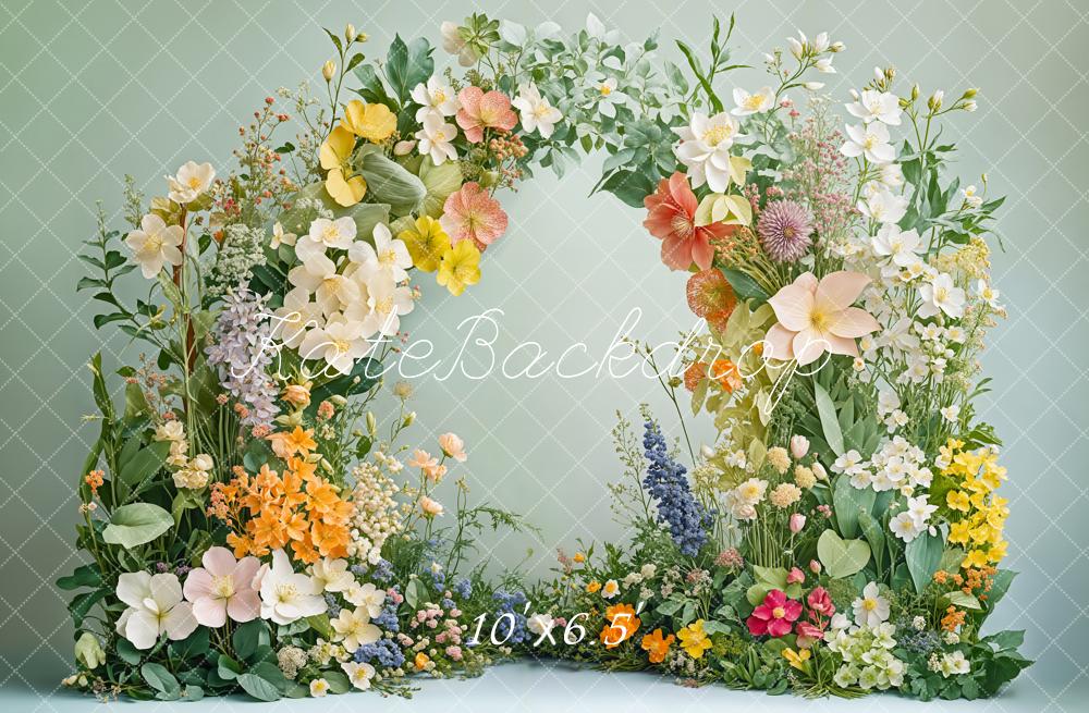 Kate Spring Flower Arch Greenery Backdrop Designed by Emetselch -UK