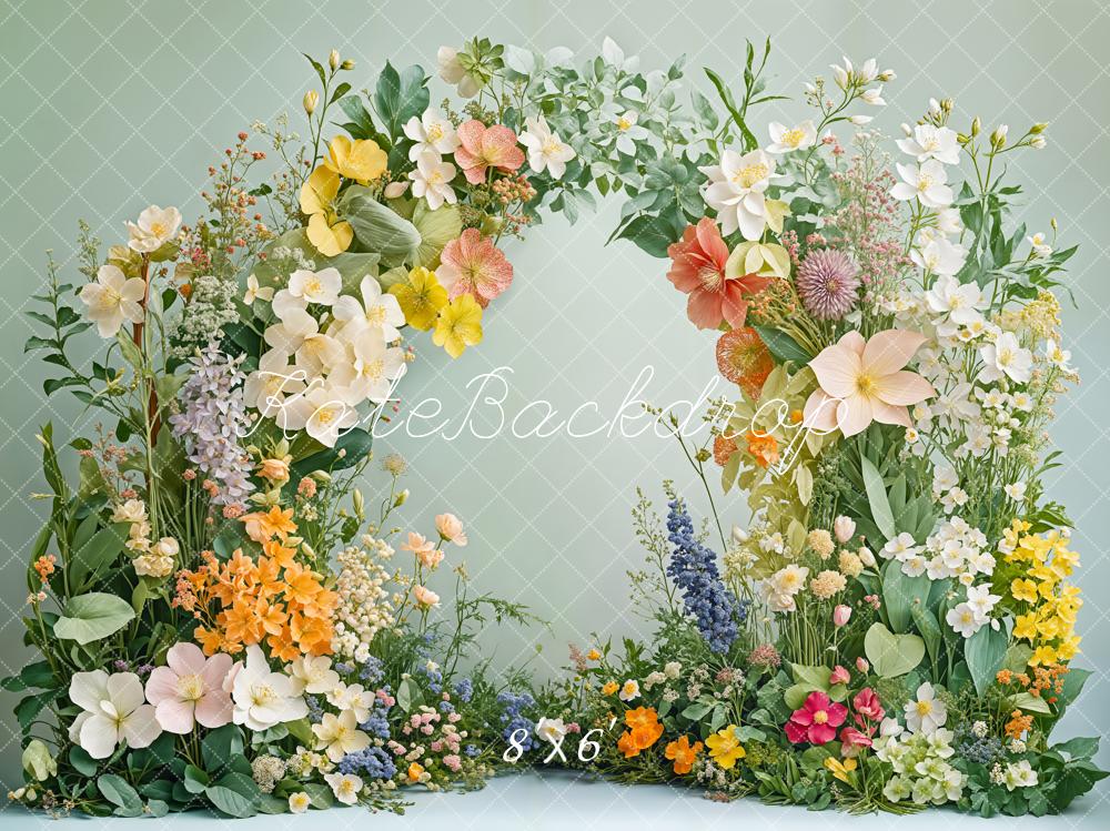 Kate Spring Flower Arch Greenery Backdrop Designed by Emetselch -UK