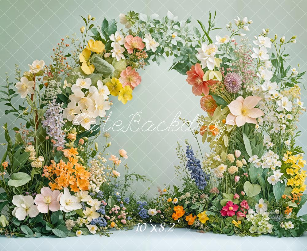 Kate Spring Flower Arch Greenery Backdrop Designed by Emetselch -UK