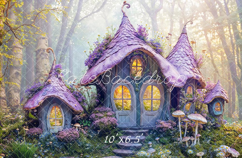 Kate Spring Fairy Forest Cottage Backdrop Designed by Emetselch -UK
