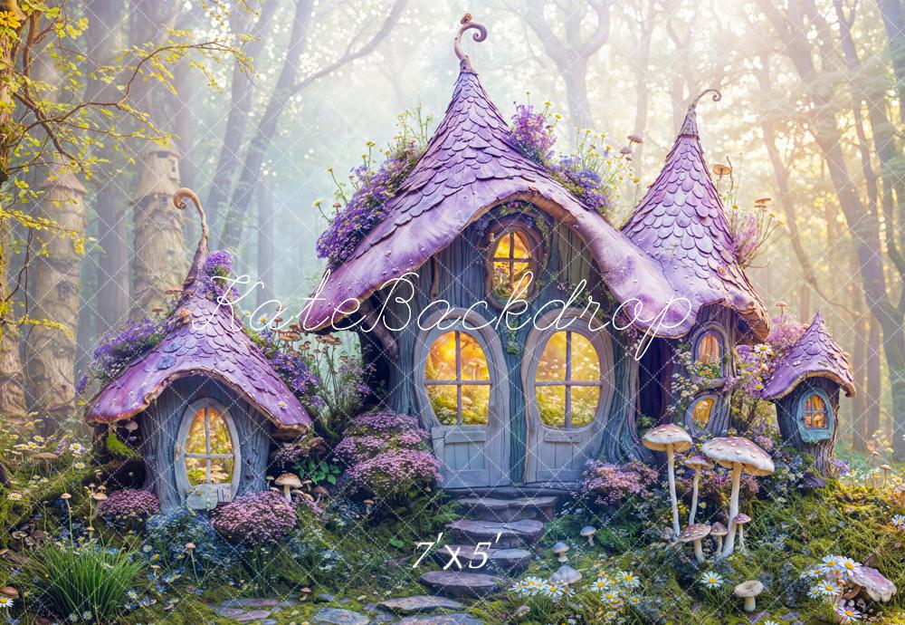 Kate Spring Fairy Forest Cottage Backdrop Designed by Emetselch -UK