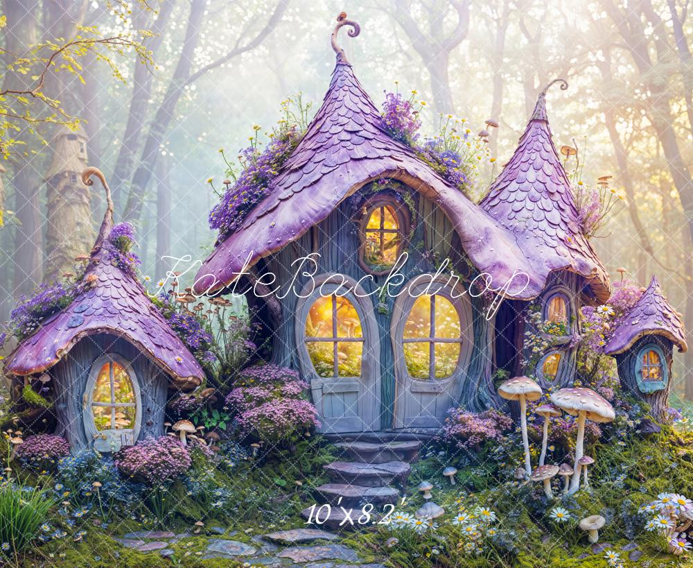 Kate Spring Fairy Forest Cottage Backdrop Designed by Emetselch -UK