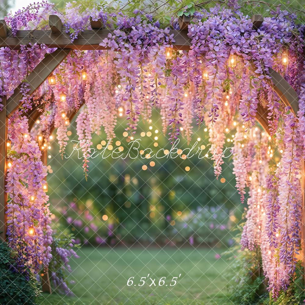 Kate Wisteria Floral Arch Garden Lights Backdrop Designed by Kate Image -UK