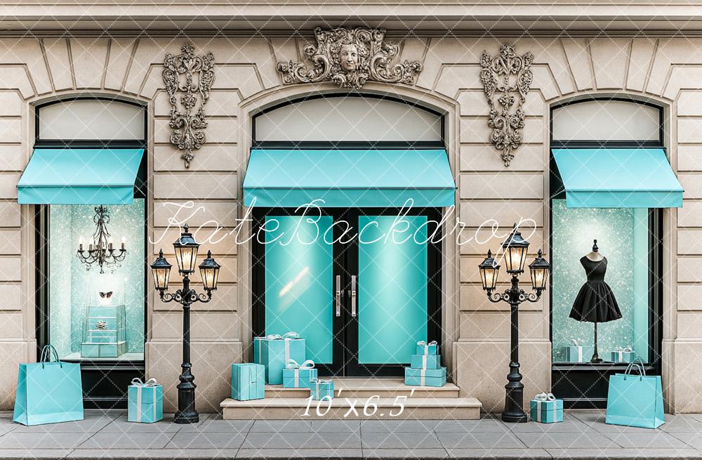 Kate Elegant Boutique Fashion Storefront Backdrop Designed by Ashley Paul -UK