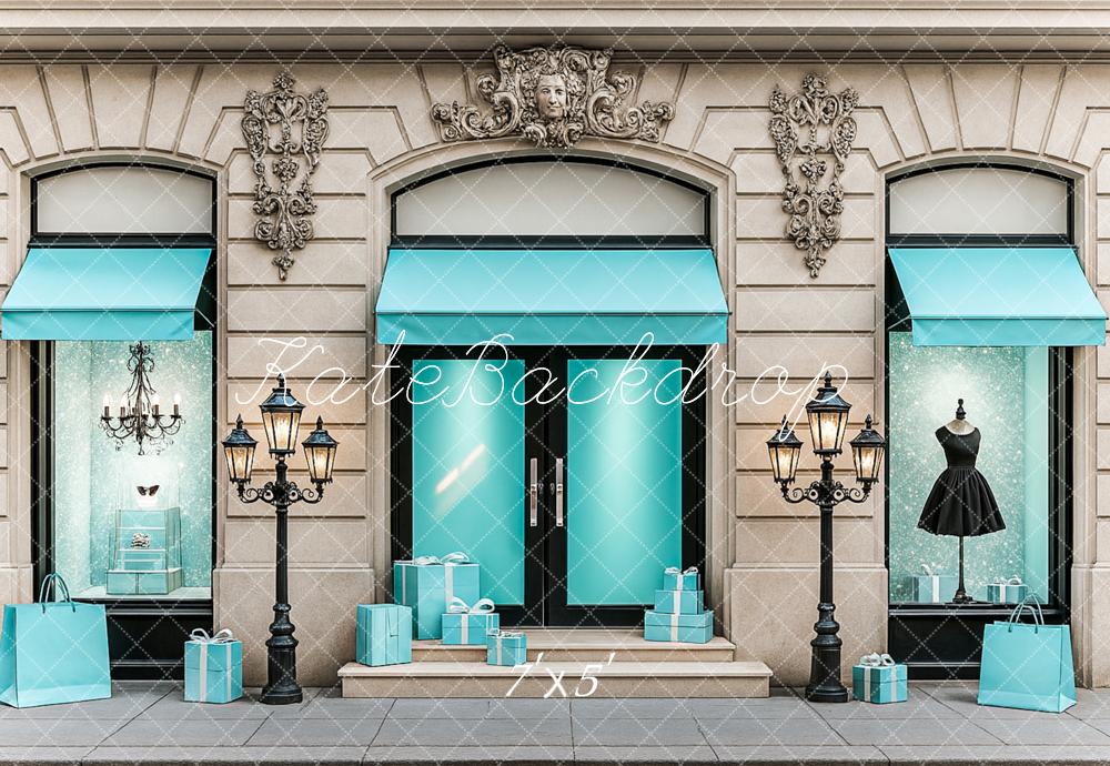 Kate Elegant Boutique Fashion Storefront Backdrop Designed by Ashley Paul -UK