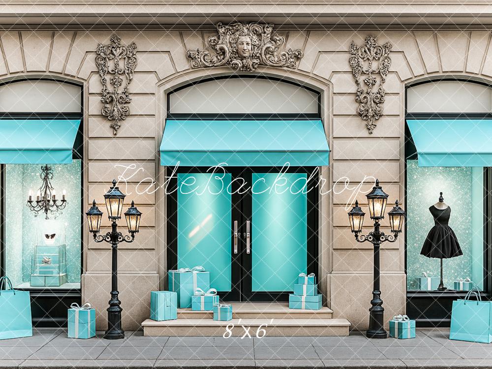Kate Elegant Boutique Fashion Storefront Backdrop Designed by Ashley Paul -UK