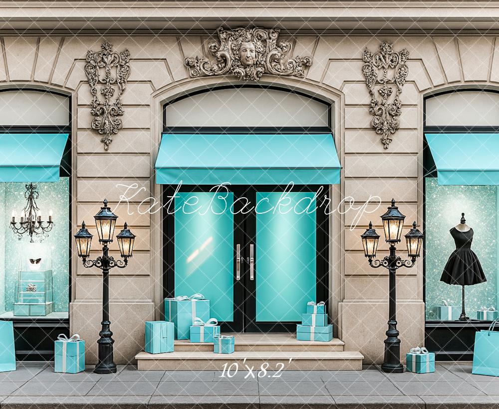 Kate Elegant Boutique Fashion Storefront Backdrop Designed by Ashley Paul -UK