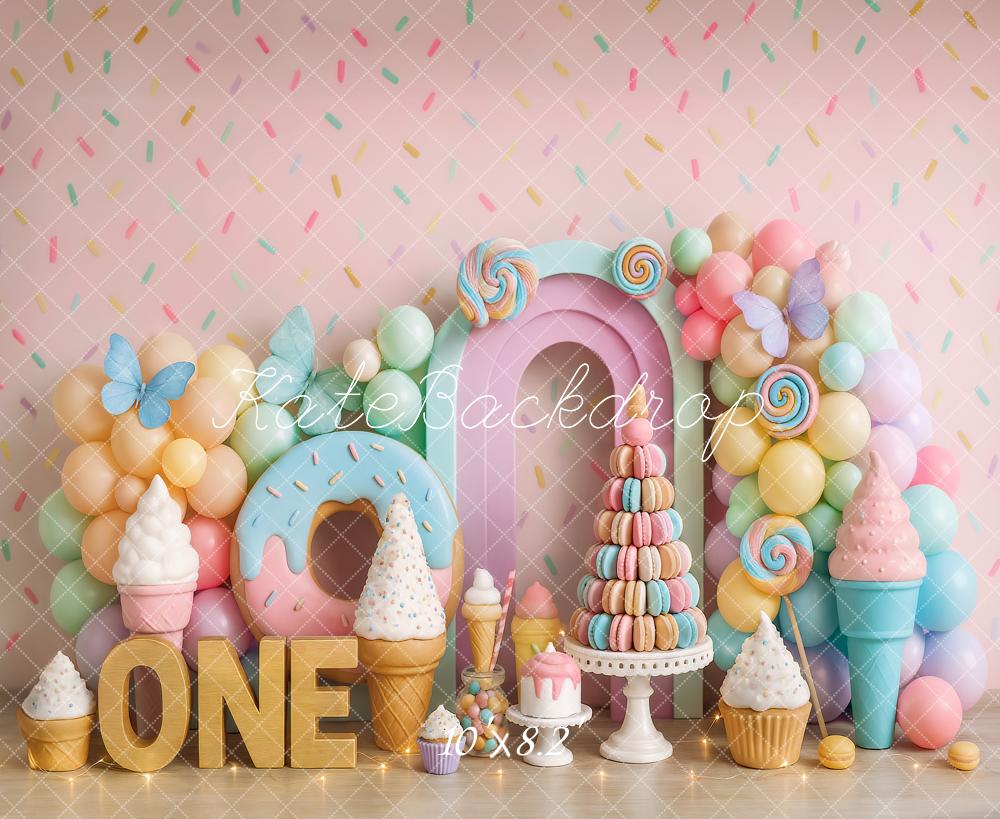 Kate 1st Birthday Candyland Balloon Backdrop Designed by Ashley Paul -UK