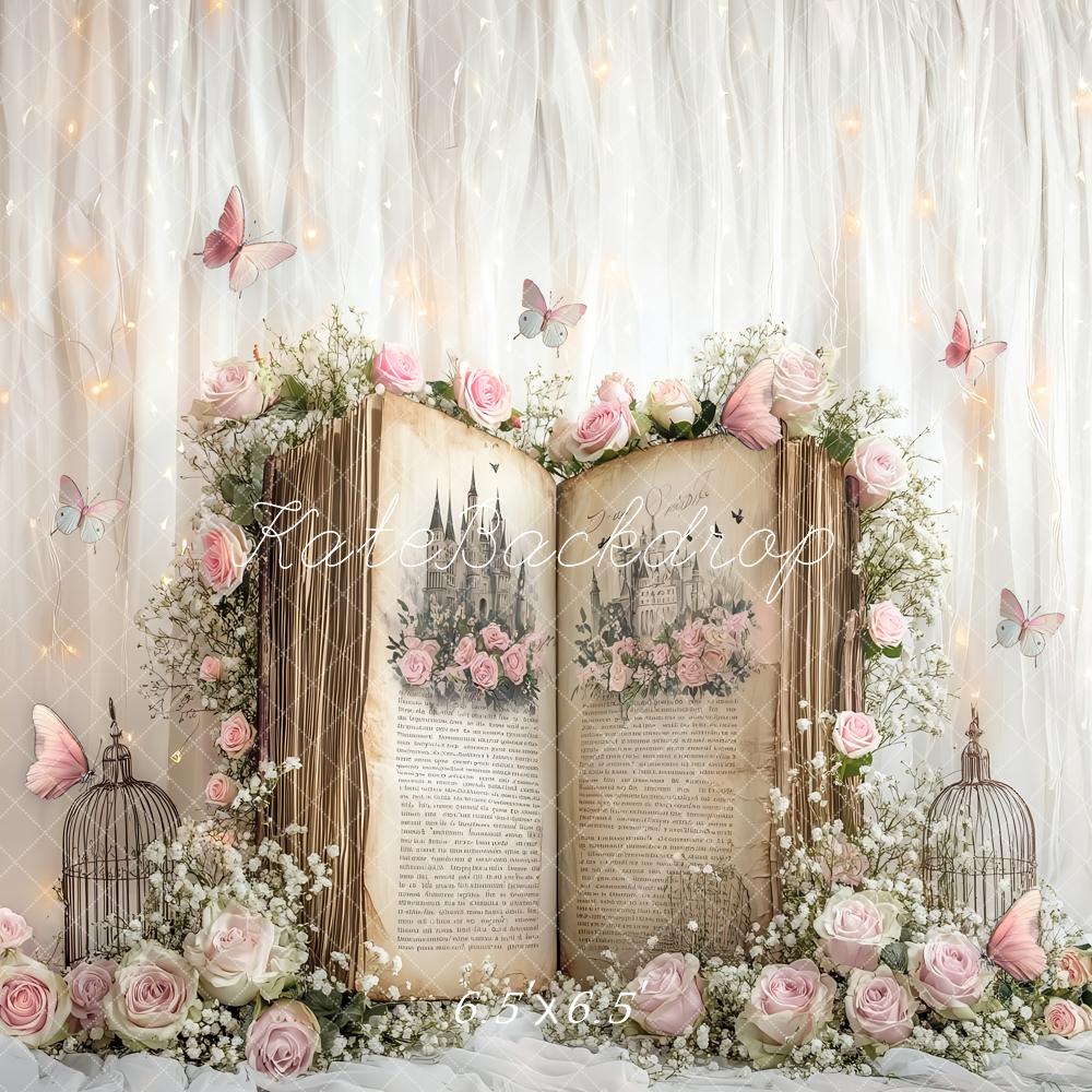 On Sale Kate Fairy Tale Book Flower Backdrop Designed by Ashley Paul -UK