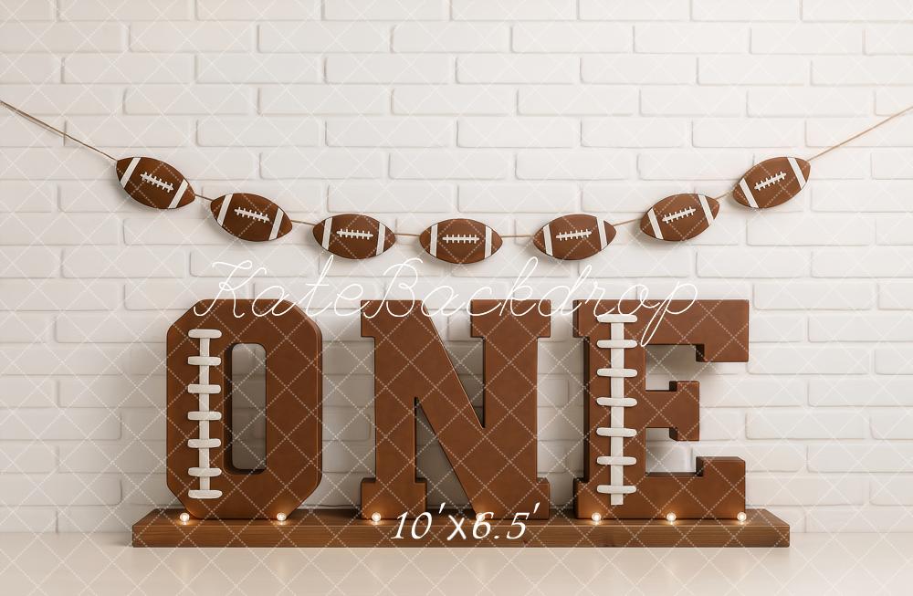 Kate Cake Smash Baseball 1st Birthday Backdrop Designed by Ashley Paul -UK