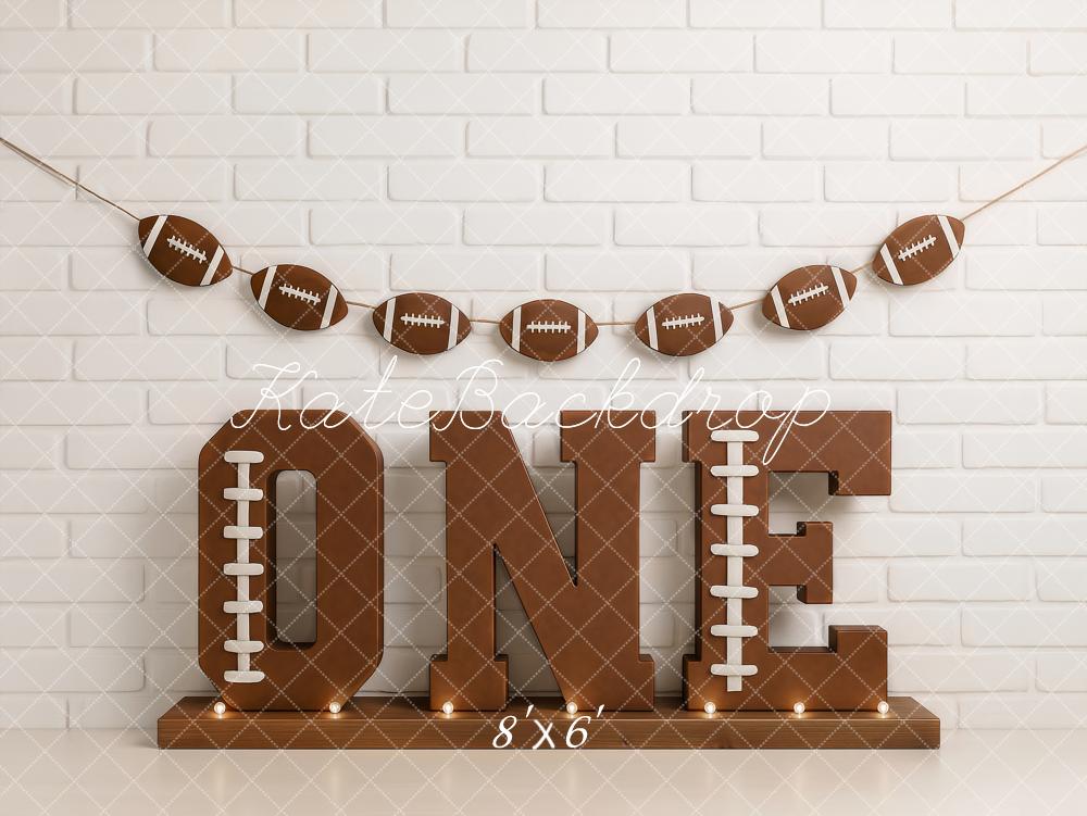 Kate Cake Smash Baseball 1st Birthday Backdrop Designed by Ashley Paul -UK