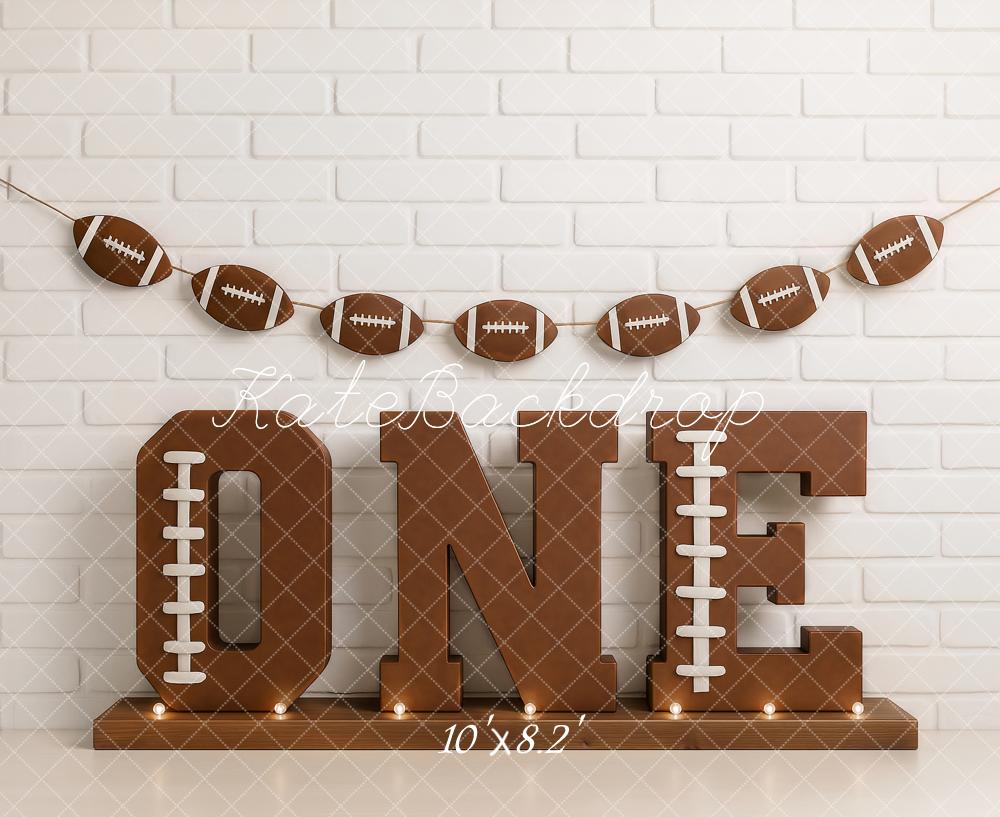 Kate Cake Smash Baseball 1st Birthday Backdrop Designed by Ashley Paul -UK