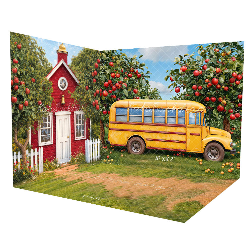 Kate Graduation School Bus Red house Garden Room Set -UK