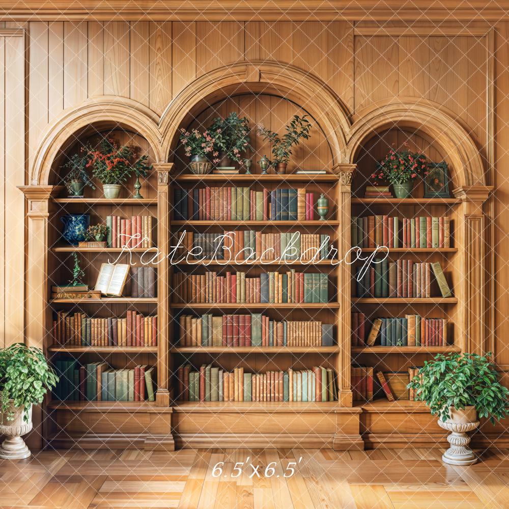 Kate Graduation Wooden Bookshelf Window Backdrop Designed by Emetselch -UK