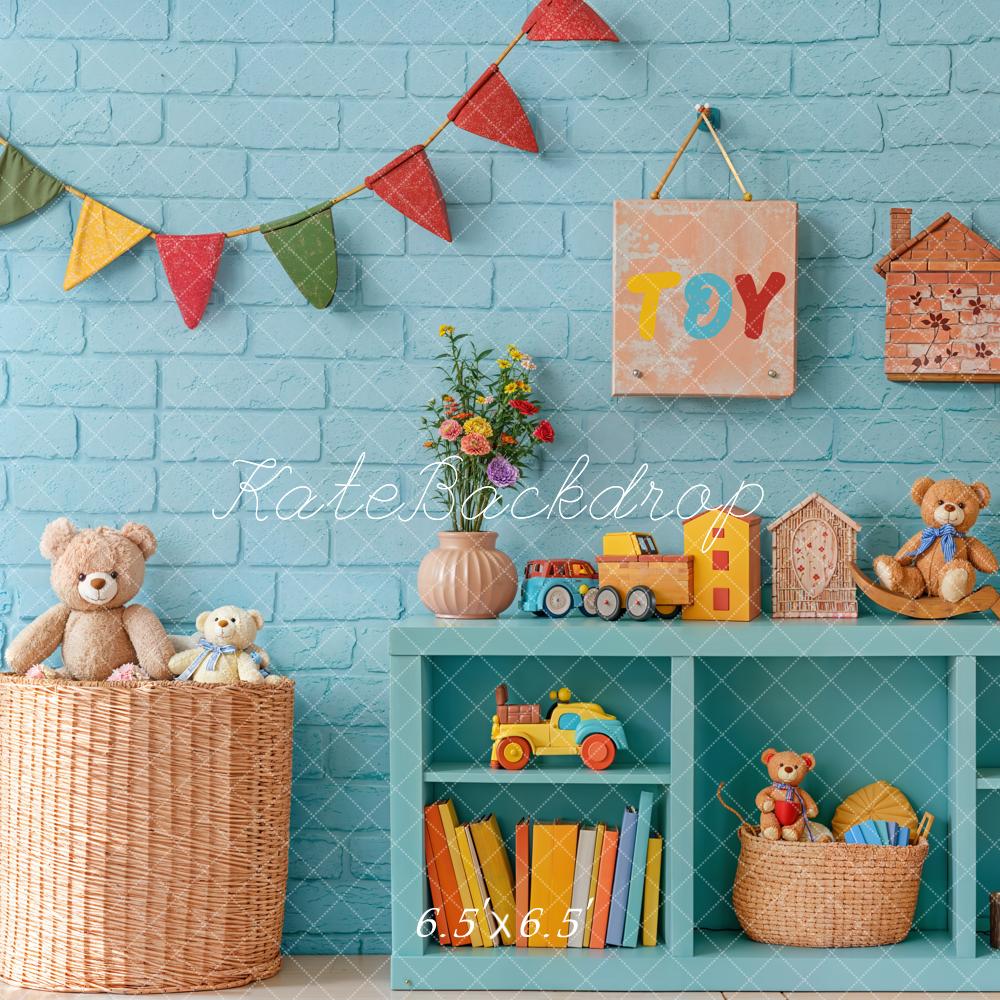 Kate Cake Smash Kids Room Toy Shelf Backdrop Designed by Emetselch -UK