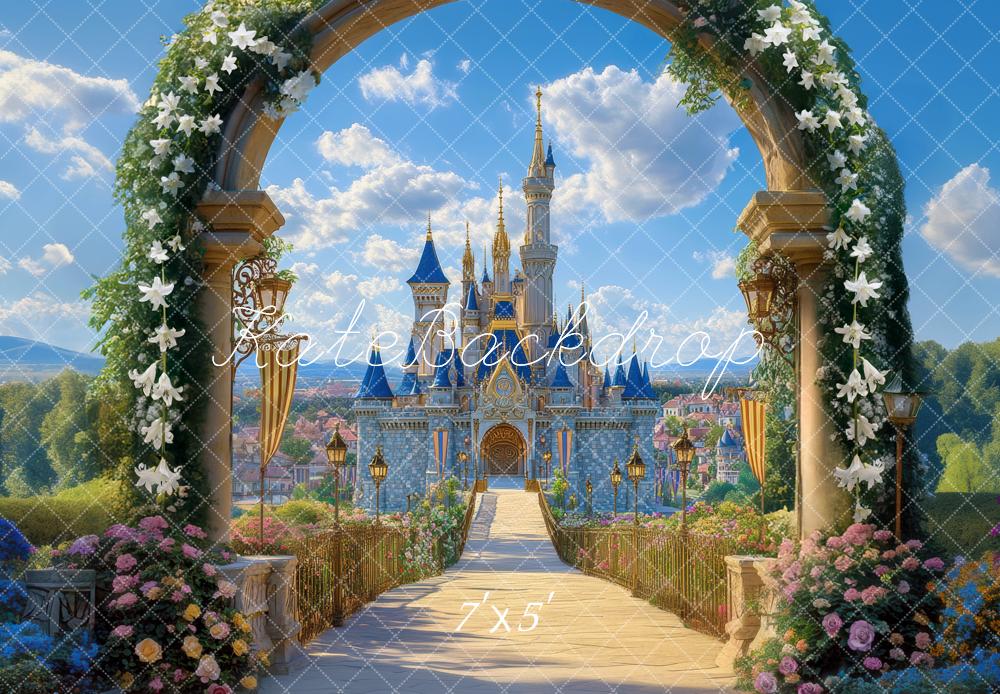 Kate Fairy Tale Castle Arch Path Backdrop Designed by Mini MakeBelieve
