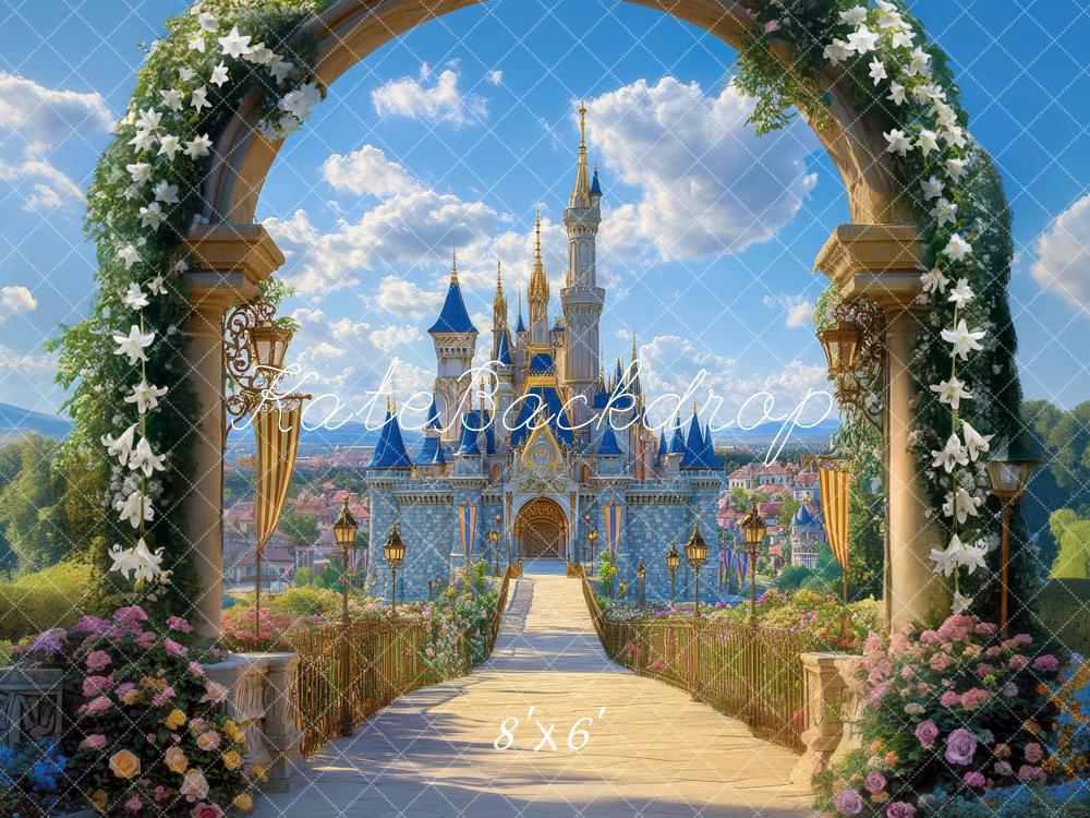 Kate Fairy Tale Castle Arch Path Backdrop Designed by Mini MakeBelieve