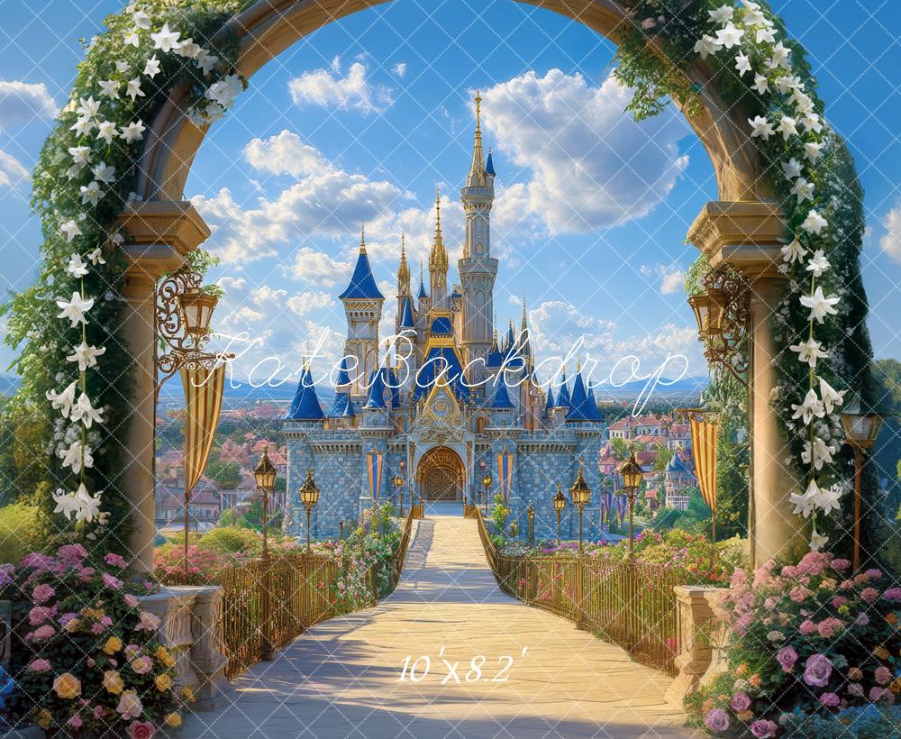 Kate Fairy Tale Castle Arch Path Backdrop Designed by Mini MakeBelieve