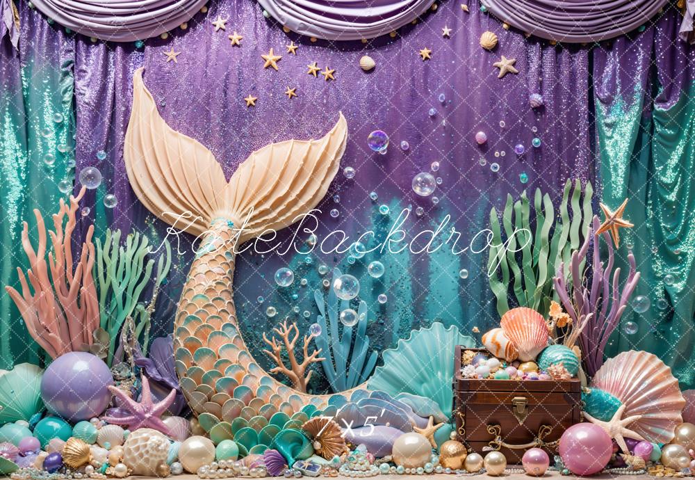 Kate Summer Mermaid Under the Sea Backdrop Designed by Emetselch