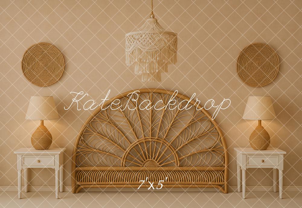 Kate Boho Headboard Beige Backdrop Designed by Ashley Paul -UK