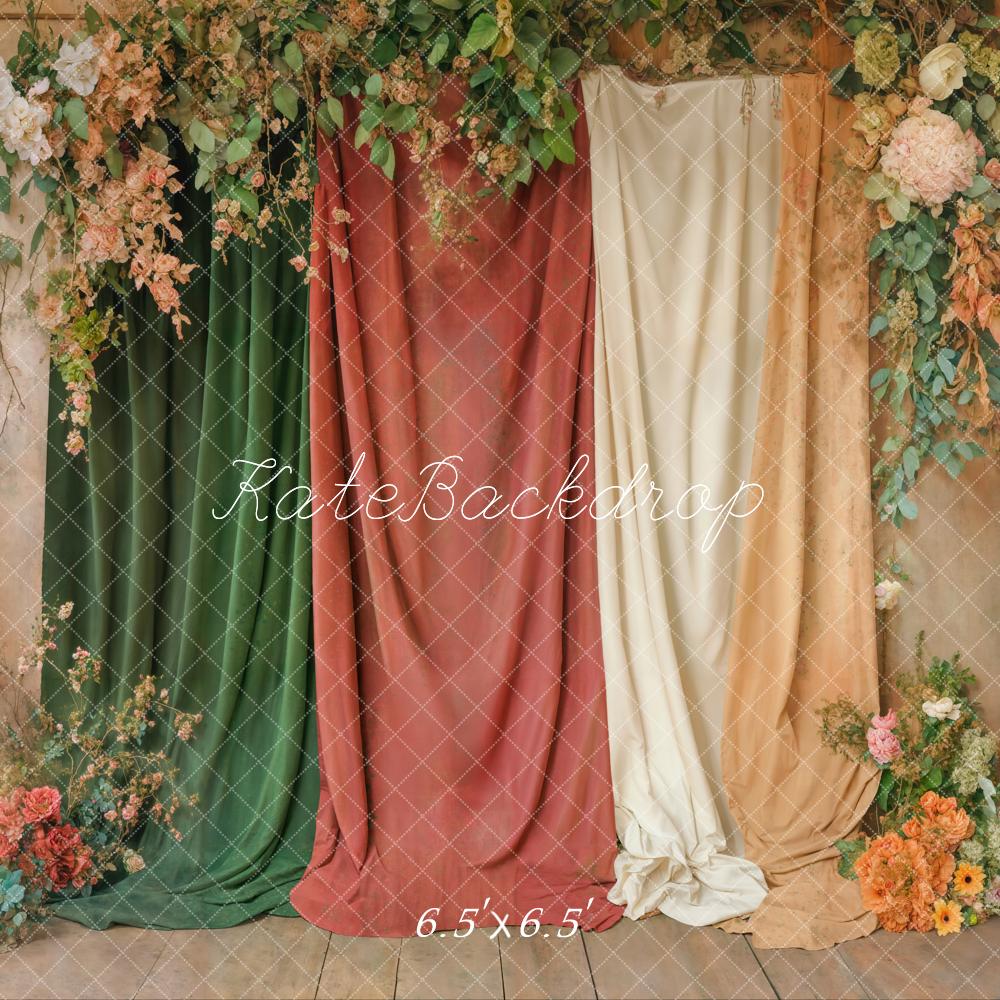 Kate Boho Floral Drapes Backdrop Designed by Emetselch -UK